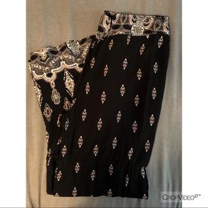 Bohemian Wide Leg Pants